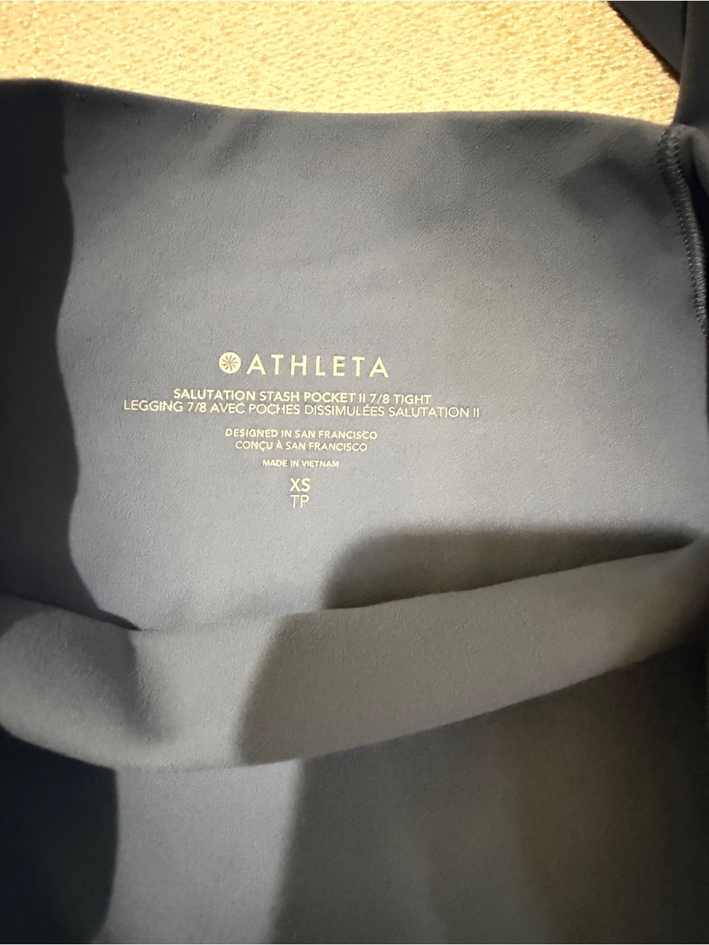 Athleta Salutation Stash High-Rise 7/8 Legging (Cottage Blue) - Picture 7 of 8